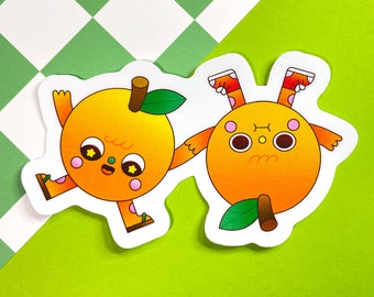 Froot Friends Matte Vinyl Sticker | Me and my boyfriend | Me and my Girlfriend | Best Friend | BFF | Friendship | Cute | Oranges | Fruit