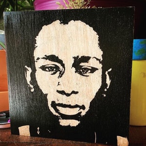 Mos Def - Original Handmade Wood Etching / Wood Engraving / Wood Art