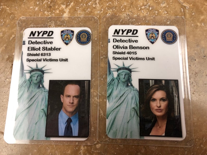 Law and Order SVU Inspired ID Badge. Costume Cosplay Prop. Etsy