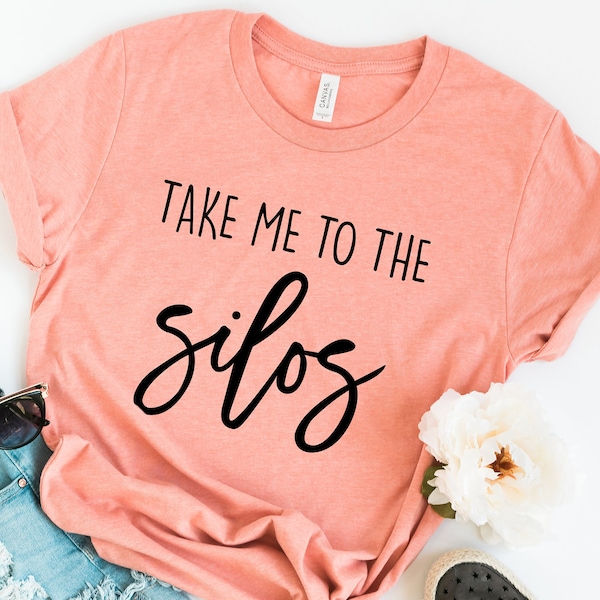 Women's Take Me To THE SILOS Tee - T-Shirt Joanna Gaines Magnolia Market Rae Dunn Country Shiplap Graphic Tee