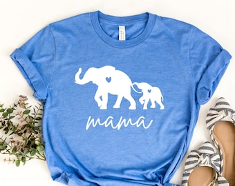 Mama Elephant Shirt, Mom And Baby Shirt, Mothers Day Gift, Animal Nature Lover Shirt, Elephant Lover Shirt, Funny Mom Shirt, Gift For Mama