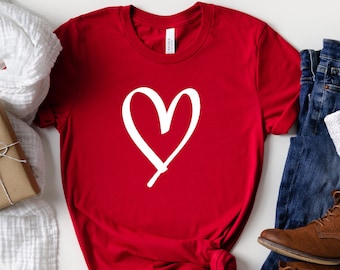 Valentines Day Shirt - Cute Valentines Tee - Teacher Valentines Day Shirt - Heart Tee - Heart Shirt - Unisex Fit Tee - Cute Graphic Shirt