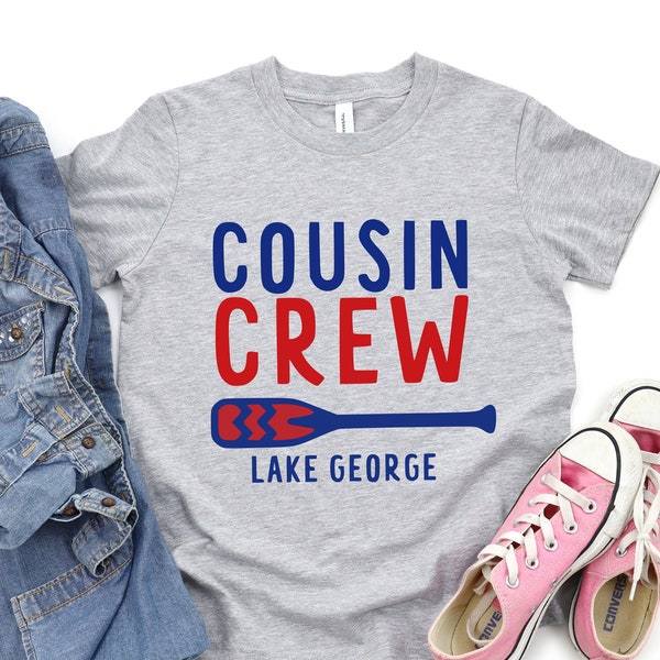 Cousin Crew Lake Shirt, Custom Summer Vacation T-Shirt, Personalized Kid Shirts,Cousin Weekend Shirt - Road Trip Shirt - Lake vacation Tee