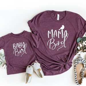 Mama Bird Baby Bird Shirt - Mommy and me Shirt - Matching Family Shirts - Baby Shirt - Moms And Me Shirt - Mothers day gift - Kids Shirt