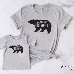 Mama Bear Family Shirts Set Matching Papa Bear Baby Bear Brother Bear ...