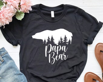 Bear Family Matching Tees - Papa Bear Shirt - Papa Bear Shirt - Fathers Day Gift - Papa Gift - Father Gift - Dad Bear Tee - Bear T-Shirt