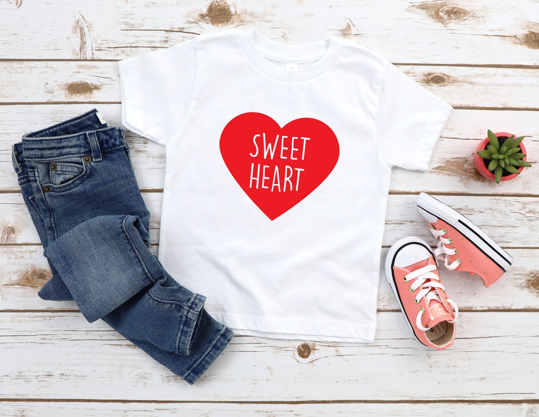 Sweet Heart Tee Girl Valentine Shirt Kids Valentine Shirt Etsy