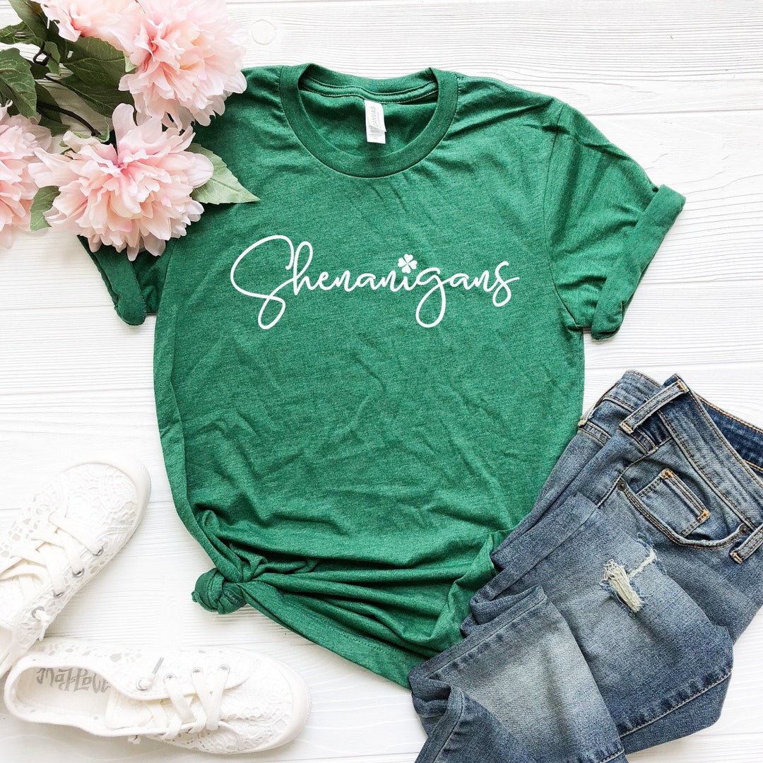 Shenanigans Shirt Irish Shirt Shamrock Shirt St. - Etsy