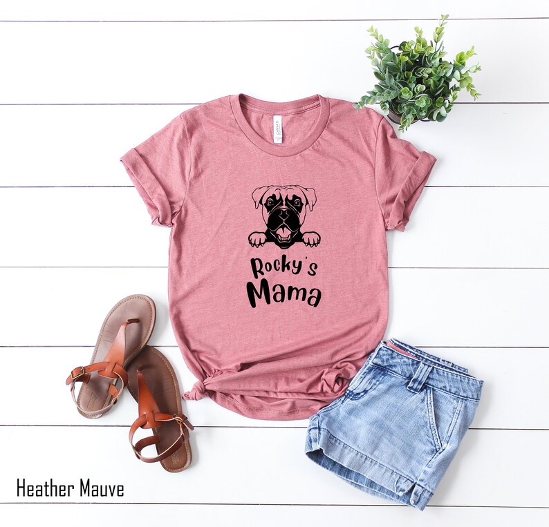 Custom Boxer Mama Shirt for Women Shirt Boxer Dog Mom Shirt Etsy
