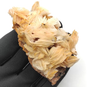 138g Orange Barite on Matrix - Mibladen, Morocco - White Barite Crystal - High Quality Barite Mineral Specimen - Natural Crystal