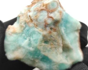 Ejemplar de aragonito azul (77 g) - Cristal de aragonito azul - Ejemplares de cristal natural - Cristal de aragonito en bruto de Afganistán