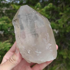 619g Large Smoky Quartz Crystal Point Raw Quartz Natural Raw Smoky Quartz Point Pakistan Mineral Specimen Big Rough Quartz Point Stone