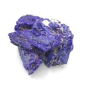 7.76g Crystallized Azurite - Kerrouchen, Morocco - Blue Azurite Specimen - High Quality Blue Azurite - Azurite Mineral Specimen