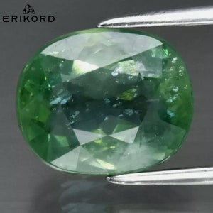 3.63ct Green Apatite Oval Faceted Gems Natural Brazil Green Apatite Loose Gems Unheated Untreated Apatite Gemstone Oval Cut Green Gems