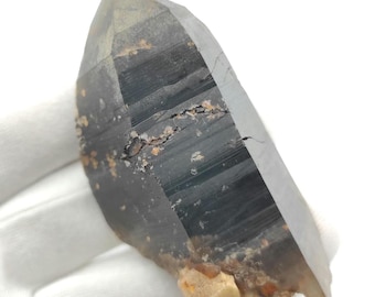 53.3g 天然スモーキークォーツクラスター 長石付き マラウイ産