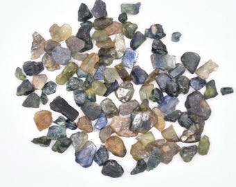 67ct Blue Green Sapphire Lot - Untreated & Unheated Sapphires - Rough Sapphire Gems from Madagascar - Raw Sapphire Gemstones - Rough Gems