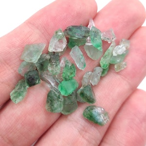 27ct Smaragd Lot - Geölte & gefärbte Smaragd Edelsteine - Grüner Smaragd aus Kolumbien - Rohes Smaragd Kristall Lot - Loses Smaragd Lot