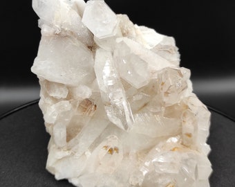 598g Large Clear Quartz Specimen - Clear Quartz Statement Pieces from Belleza, Colombia - Large Quartz Crystal Clusters - Raw Quartz