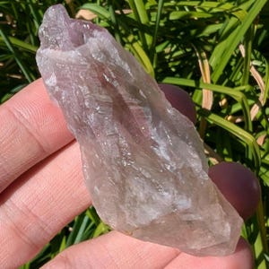 30 g echte auraliet 23 met natuurlijke groene amethist - zeldzame onverwarmde groene amethist - Thunder Bay-amethist - ethische kristallen uit Canada