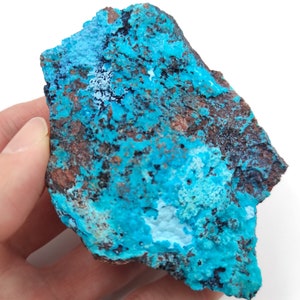 144g Chrysocolla on Matrix - Tyrone, New Mexico - Rough Chrysocolla from United States - Natural Chrysocolla Mineral Specimen - Raw Crystals