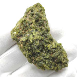 44g Epidote Crystal Cluster - Imilchil, Morocco - Green Epidote Crystal Cluster - Raw Mineral Specimen - Green Epidote and Quartz Crystal