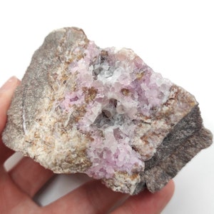 349g Cobalto Calcite in Matrix - Pink Cobalt Calcite from Bou Azzer, Morocco - Salrose Crystal - Cobaltocalcite Mineral Specimen