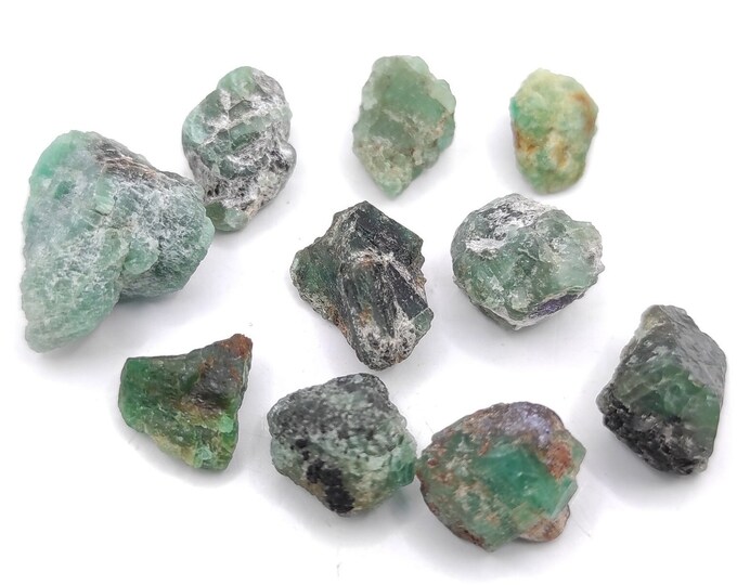53ct Emerald Lot - Natural Rough Emeralds - Untreated Natural Earth ...