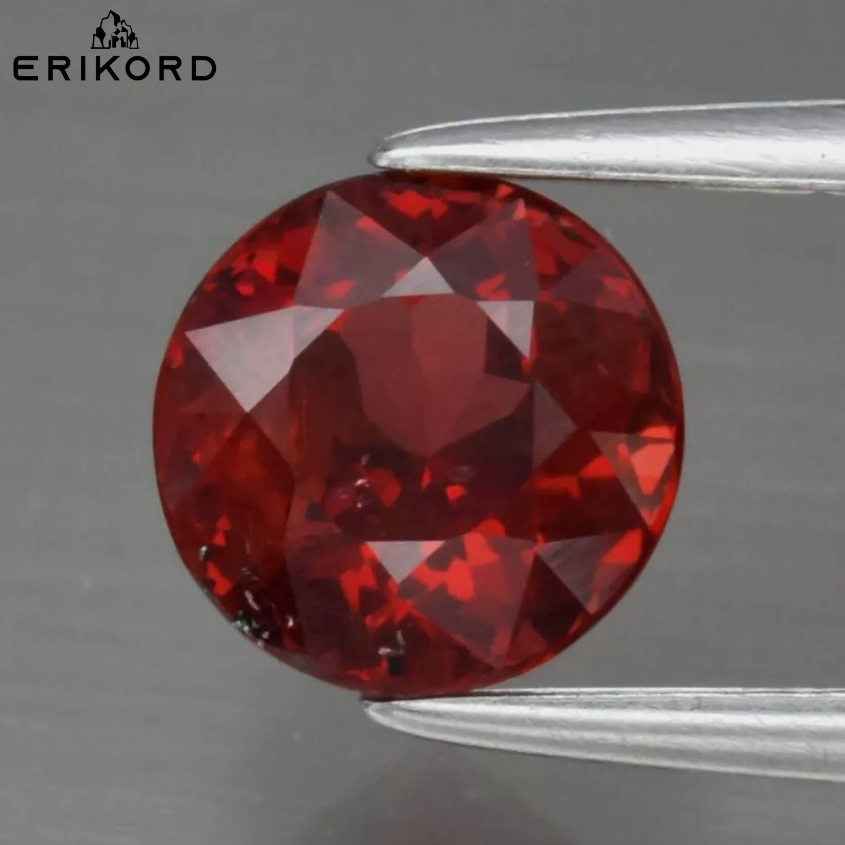 1.55ct Faceted Rhodolite Garnet Round Red Garnet Gemstones Natural Unheated Rhodolite Garnet Untreated Gems Loose Gemstone Rhodolite Etsy UK
