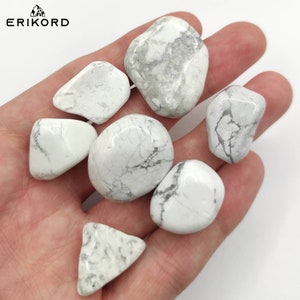 Bulk veel howliet tuimelstenen 2-3 cm gepolijst witte howliet trommelstenen natuurlijke Amerikaanse howliet losse edelstenen veel kristallen natuurlijke edelstenen