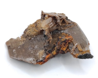8g Brown and Blue Barite Specimen - Nador, Morocco - Barite Mineral Specimen - Blue Baryte from Morocco - Natural Barite Crystal Cluster