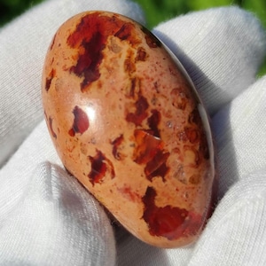 69ct Mexican Fire Opal - Polished Fire Opal Cabochon - Fire Opal Freeform - Magdelena, Jalisco, Mexico - Natural Orange Opal Loose Gemstone