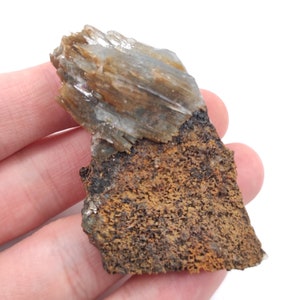 30g Brown and Blue Barite Specimen - Nador, Morocco - Barite Mineral Specimen - Blue Baryte from Morocco - Natural Barite Crystal Cluster