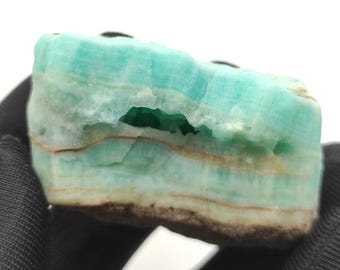 Ejemplar de aragonito azul (70 g) - Cristal de aragonito azul - Ejemplares de cristal natural - Cristal de aragonito en bruto de Afganistán