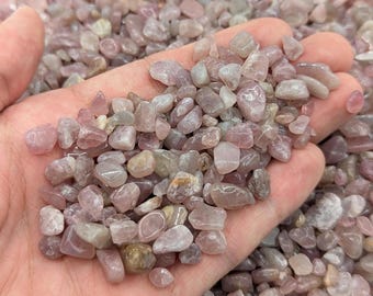 Polished Pink Amethyst Gravel 6-10mm, Madagascar Loose Gemstones (Unheated, Untreated)