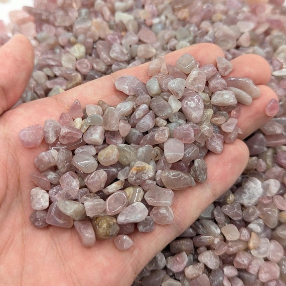 Polished Pink Amethyst Gravel 6-10mm, Madagascar Loose Gemstones