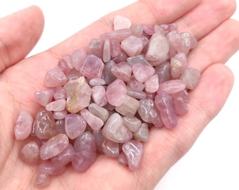 Lote a granel de grava de amatista rosa 6-10 mm amatista rosa pulida piedras caídas natural Madagascar rosa amatista piedras preciosas sueltas lote de cristal