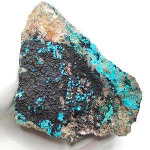471g Chrysocolla on Matrix - Tyrone, New Mexico - Rough Chrysocolla from United States - Natural Chrysocolla Mineral Specimen - Raw Crystals