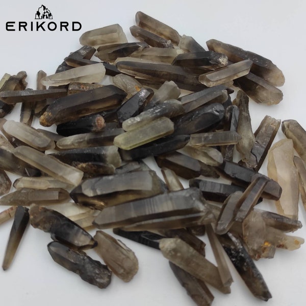 50/100/200g Rauchquarz Kristall Lot Bulk Rauchquarz Punkte Natur geformt Kristall Punkte Rauer Rauchquarz Dünnquarz Lose Rauhe Edelsteine