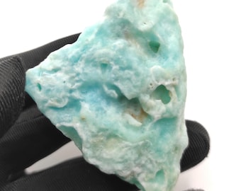 Ejemplar de aragonito azul (79 g) - Cristal de aragonito azul - Ejemplares de cristal natural - Cristal de aragonito en bruto de Afganistán