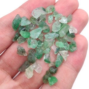 51ct Smaragd Lot - Geölte & gefärbte Smaragd Edelsteine - Grüner Smaragd aus Kolumbien - Rohes Smaragd Kristall Lot - Loses Smaragd Lot