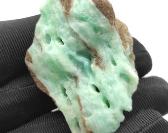 Muestra de mineral de aragonito azul de 33 g - Cristal de aragonito azul - Muestras de cristal naturales - Cristal de aragonito en bruto de Afganistán