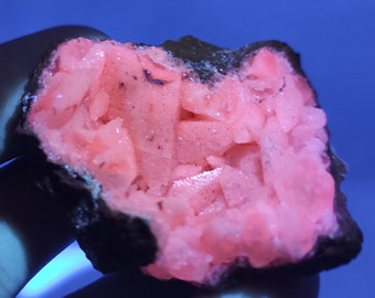 30g UV Reactive Calcite - Phosphorescent Calcite Specimen - Cambridge Cove, Nova Scotia, Canada - UV Minerals - Minerals with Afterglow
