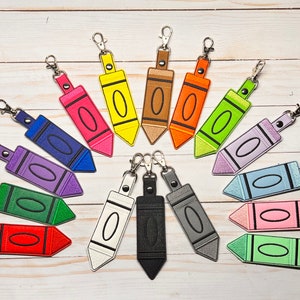 Teacher Lip Balm Holder, Crayon Lip Balm Holder, Lip Balm Holder, Lip balm Keychain, Crayon