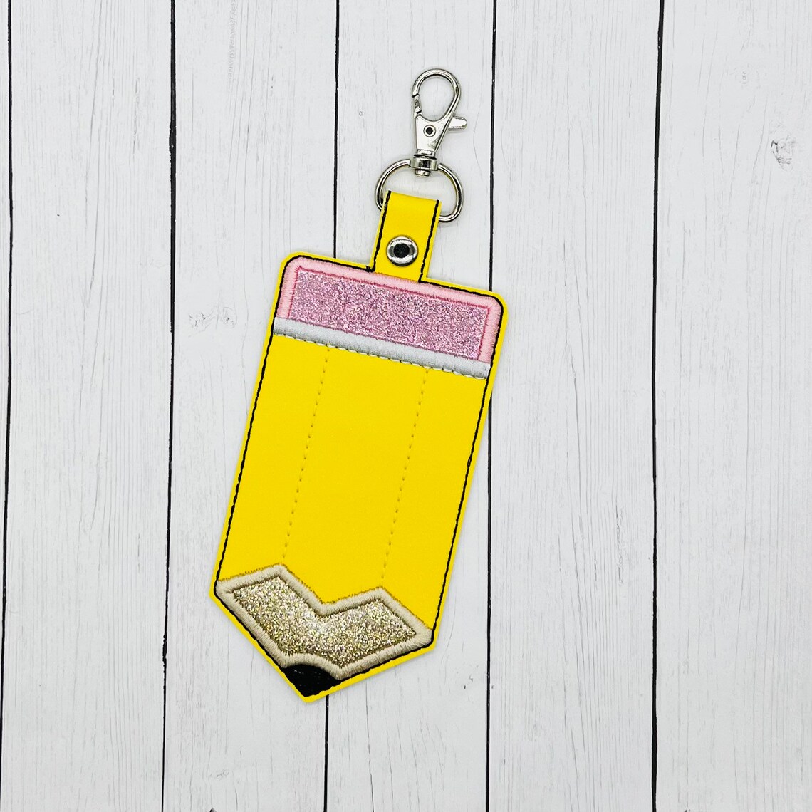 Teacher Badge Holder Pencil ID Holder ID Badge Holder Badge Etsy