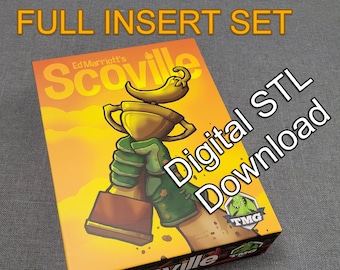 SCOVILLE STL files for insert set - Updated 2025 for sleeved cards