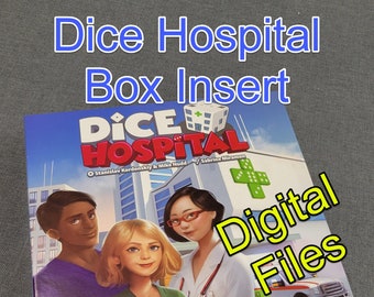 Dice Hospital - Digital STL files for box insert and dice tower