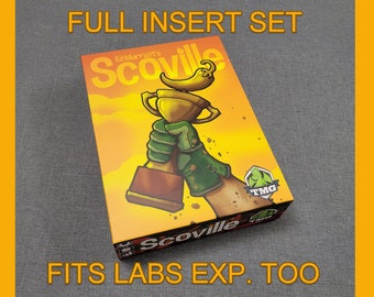 Scoville insert set - fits Scoville Labs expansion also - 3D printed - will accept sleeved cards