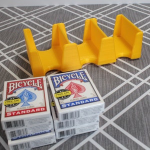 3-9 deck Samba card tray with plastic ball transfers 2 or 3 bays multiple heights