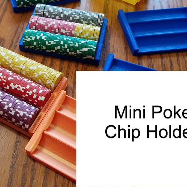 Mini Poker Chip Holders   Ultimate Guard Boulder card deck sized