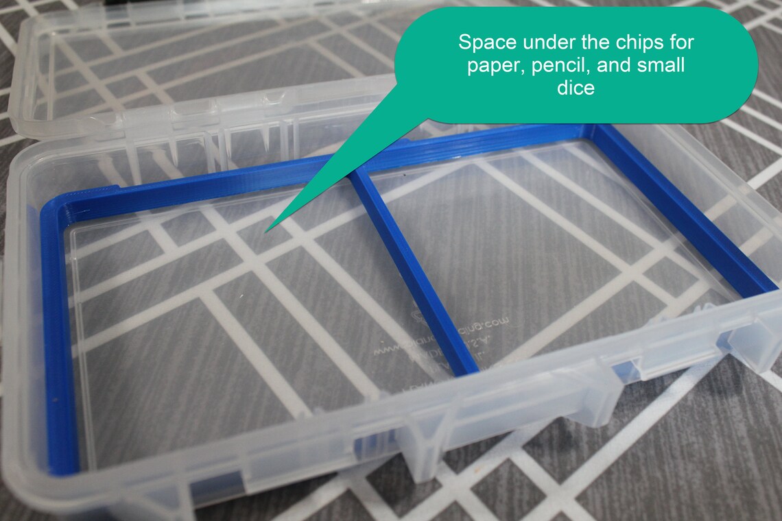 Mini Poker Chip Insert Holds 500 Chips Etsy